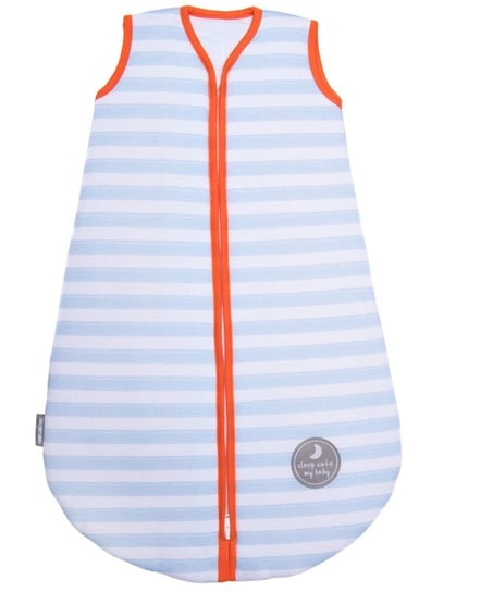 Natulino BabyComfort, Śpiworek do spania dla niemowląt, 2-warstwowy,  Blue Stripes / Orange Natulino