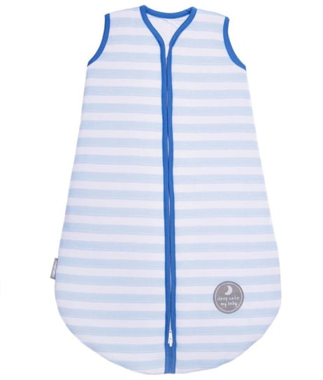 Natulino BabyComfort, Śpiworek do spania dla niemowląt, 2-warstwowy, rozmiar M, Blue Stripes / Navy Natulino
