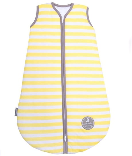 Natulino SuperLite, Śpiworek do spania dla niemowląt, 1-warstwowy, rozmiar N, Yellow Stripes / Warm Grey Natulino