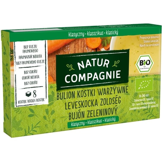 Natur Compagnie, bulion kostki warzywne bez dodatku cukru bio, 84 g Natur Compagnie