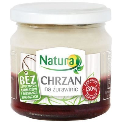 Natura, Chrzan na żurawinie, 190 g PolBioEco