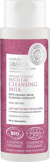 Natura Siberica, organiczne odmładzające mleczko micelarne do oczyszczania twarzy z hydrolatem z cladonii śnieżnej, 150 ml Natura Siberica