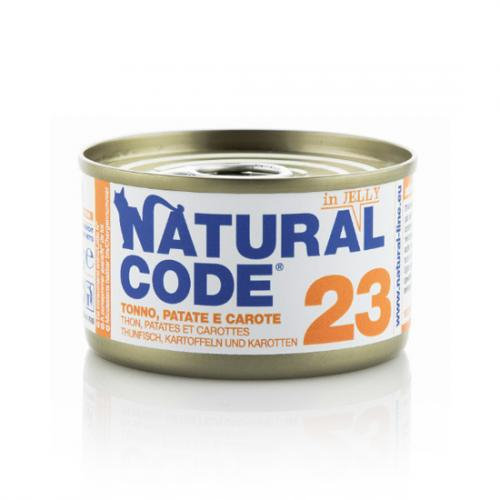 Natural Code 23 Tuńczyk Z Ziemniakami I Marchewką W Galaretce - Mokra Karma Dla Kota - Puszka 85G Natural Code