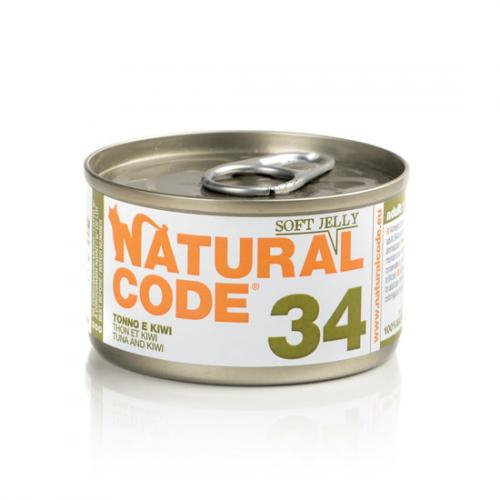 Natural Code 34 Tuńczyk Z Kiwi - Mokra Karma Dla Kota - Puszka 85G Natural Code
