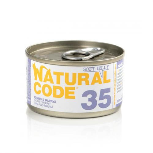 Natural Code 35 Tuńczyk Z Papają - Mokra Karma Dla Kota - Puszka 85G Natural Code