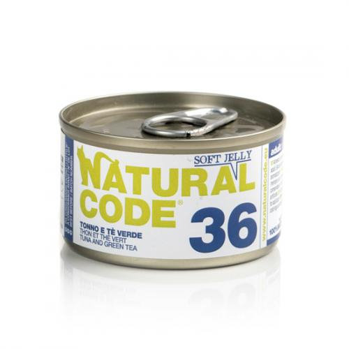 Natural Code 36 Tuńczyk Z Zieloną Herbatą - Mokra Karma Dla Kota - Puszka 85G Natural Code