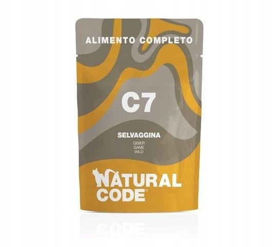 Natural Code Cat C7 Dziczyzna saszetka 70g Monobiałkowa karma mokra Natural Code