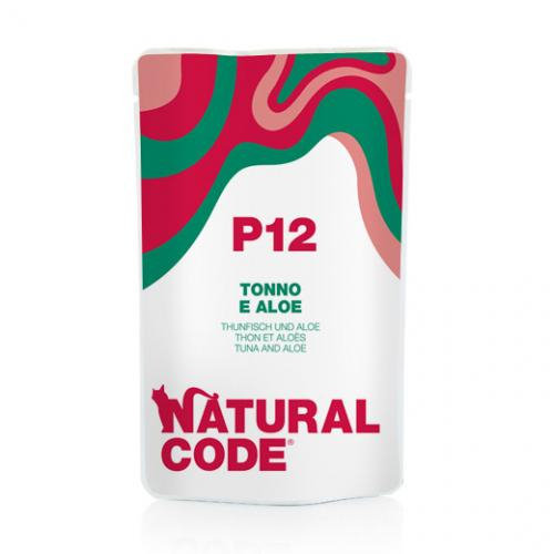 Natural Code P12 Tuńczyk I Aloes - Mokra karma dla kota - Saszetka 70g Natural Code