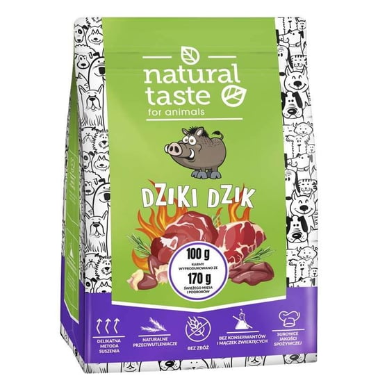 Natural Taste Dla Psa Suszona Karma Z Dziczyzny 1Kg Dolina Noteci