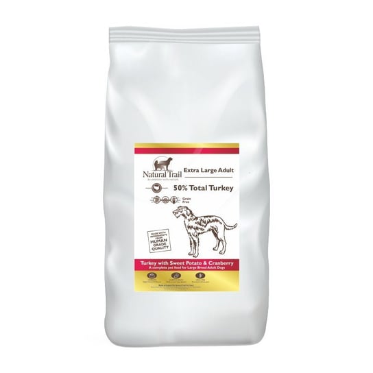NATURAL TRAIL Dog GF LARGE Turkey Sweet Potato & Cranberry 12kg Natural Trail