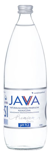 Naturalna Woda Mineralna Alkaliczna Niegazowana 860 Ml (Szkło) - Java Java