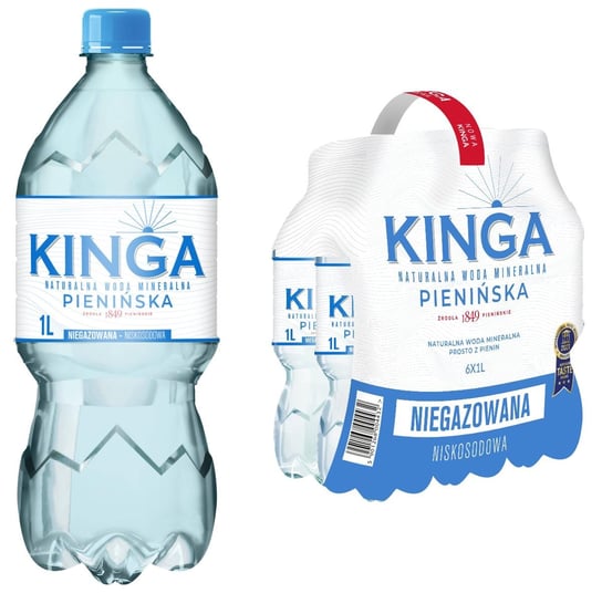 Naturalna Woda Mineralna Kinga Pienińska niegazowana 1000 ml x6 Inna marka
