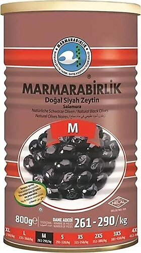Naturalne czarne oliwki 800g Marmarabirlik Marmarabirlik