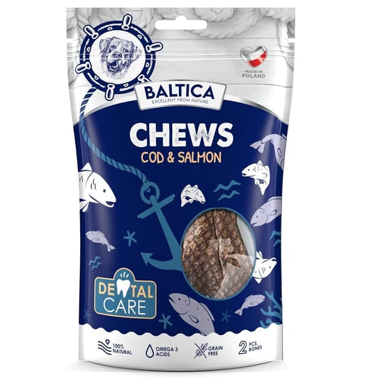 Naturalny gryzak dla psa ze skór ryb BALTICA Snacks Chews 2 szt. Baltica