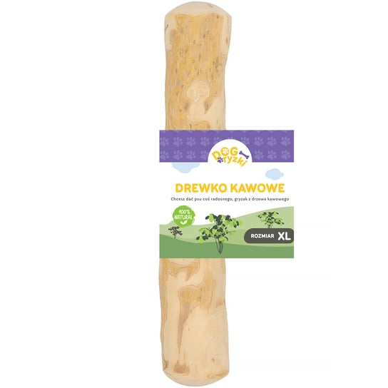 Naturalny patyk gryzak z drzewa drewna kawowego dla psa XL DOGRYZKI Fermo