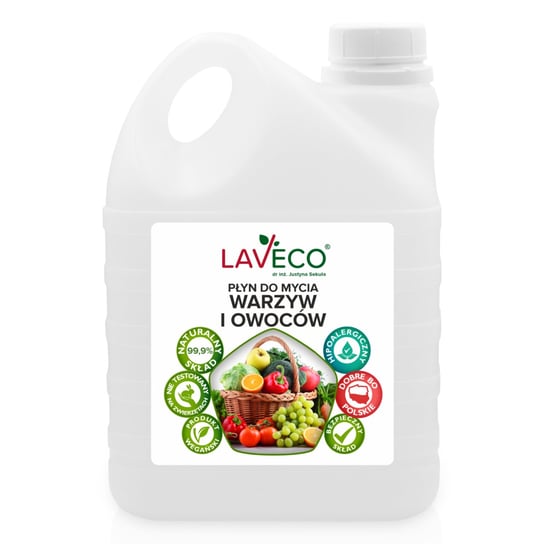 Naturalny płyn do mycia warzyw i owoców Laveco