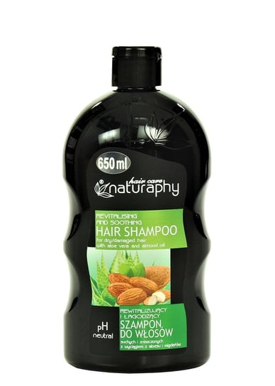 Naturaphy, rewitalizujący szampon z wyciągiem z aloesu i migdałów, 650 ml Blux Cosmetics