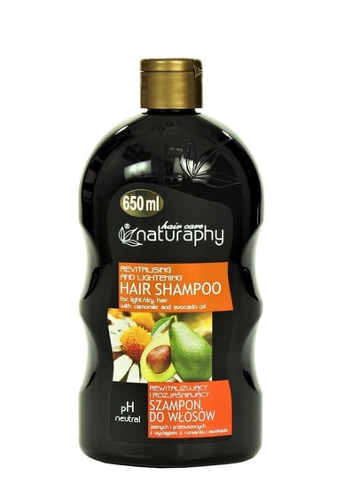 Naturaphy, rewitalizujący szampon z wyciągiem z rumianku i awokado, 650 ml Blux Cosmetics