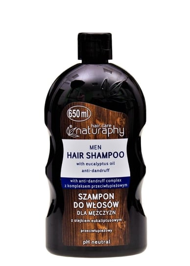 Naturaphy, szampon do włosów dla mężczyzn z olejkiem eukaliptusowym, 650 ml Blux Cosmetics