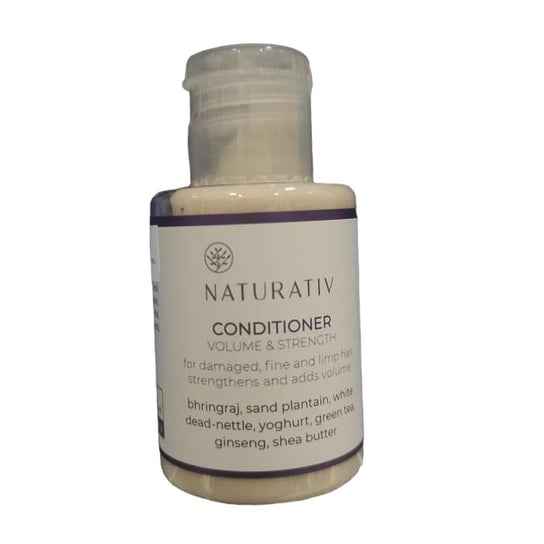 Naturativ, Conditioner Volume & Strenght mini odżywka do włosów zniszczonych i cienkich, 45ml Naturativ