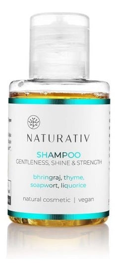 Naturativ, Shampoo gentleness shine & strength mini szampon łagodność blask & wzmocnienie, 45ml Naturativ