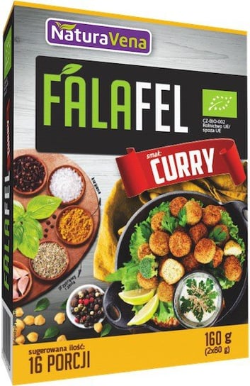 NaturaVena, danie Falafel Curry, 160 g Naturavena
