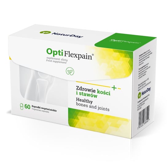 NaturDay OptiFlexpain Spirulina - wspomaga funkcjonowanie stawów - Suplement diety, 60 kaps. NaturDay
