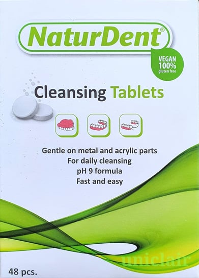 NaturDent, Naturalne Tabletki do aparatów i protez, 48szt NaturDent