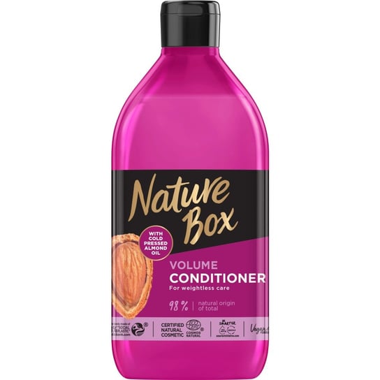 Nature Box, Almond Oil, odżywka do włosów ułatwiająca rozczesywanie, 385 ml Nature Box