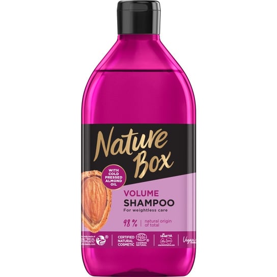Nature Box, Almond Oil, szampon do włosów wzmacniający, 385 ml Nature Box
