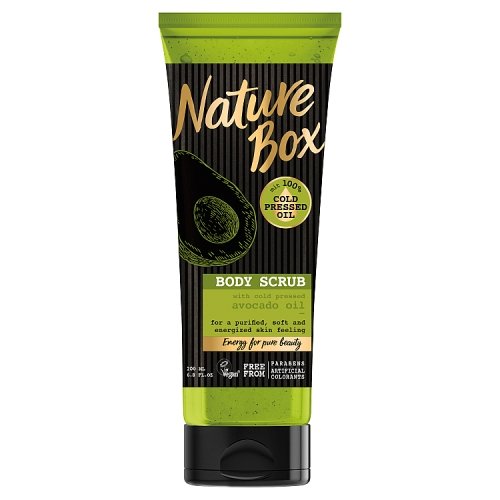 Nature Box, Avocado Oil, scrub do ciała wygładzający, 200 ml Nature Box