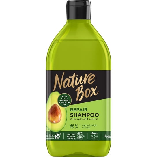 Nature Box, Avocado Oil, szampon do włosów regenerujący, 385 ml Nature Box