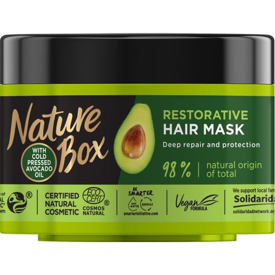 Nature Box, Avokado Oil, maska do włosów, 200 ml Nature Box