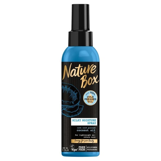 Nature Box, Coconut Oil, spray do włosów nawilżający, 150 ml Nature Box