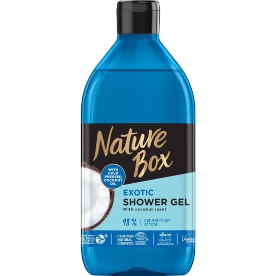 Nature Box, Coconut Oil, żel pod prysznic nawilżający, 385 ml Nature Box