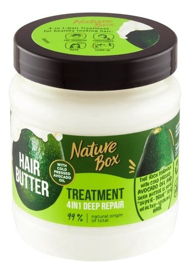 Nature Box, Hair butter treatment 4in1 deep repair, Ggłęboko regenerująca maska ​​do włosów 4w1 z olejem z awokado, 300 ml Nature Box