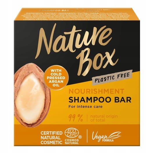 Nature Box Nourishment shampoo bar odżywczy szampon do włosów w kostce z olejkiem arganowym 85g Nature Box