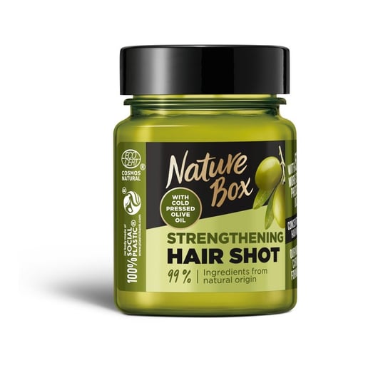 Nature Box Olive oil hair shot wzmacniająca maska do włosów z olejem z oliwek 60ml Nature Box