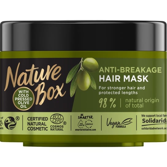 Nature Box, Olive Oil, maska do włosów, 200 ml Nature Box