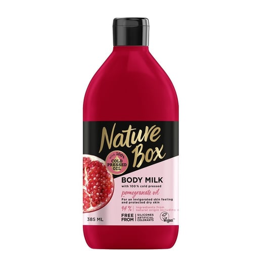 Nature Box, Pomegranate Oil, mleczko do ciała nawilżające, 385 ml Nature Box