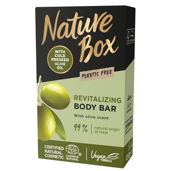 Nature Box Revitalizing body bar rewitalizująca kostka myjąca do ciała olive 100g Nature Box