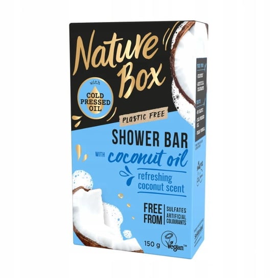Nature Box, Shower Bar naturalne mydło Coconut Oil 150g Nature Box