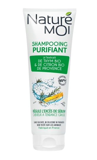Nature Moi, szampon do włosów cienkich i przetłuszczających się z Cytryną i Prowansalskim Tymiankiem, 250 ml Nature Moi