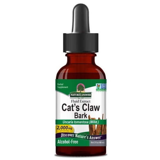 Nature's Answer, Cat's Claw Bark - Ekstrakt z kory kociego pazura, Suplement diety, 60 ml Nature's Answer