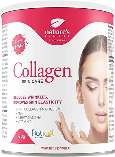 Nature's Finest Kolagen Skin Care w proszku, truskawkowy - 140 g Nature's Finest