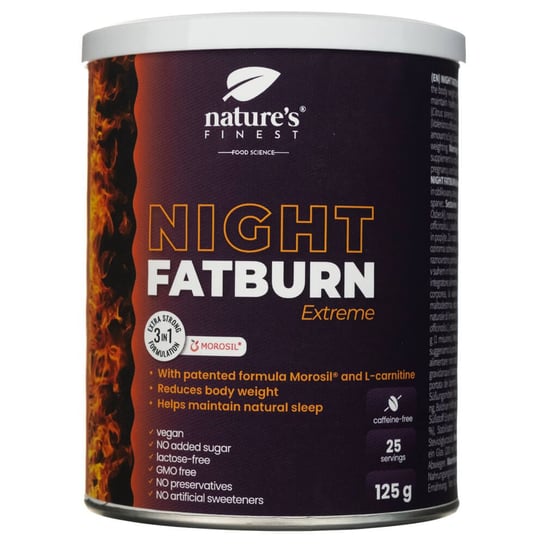 Nature's Finest, Night Fatburn Extreme, 125 g Nature's Finest
