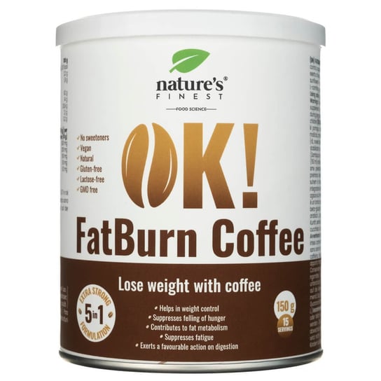 Nature's Finest, OK! FatBurn Coffe, 150 g Nature's Finest