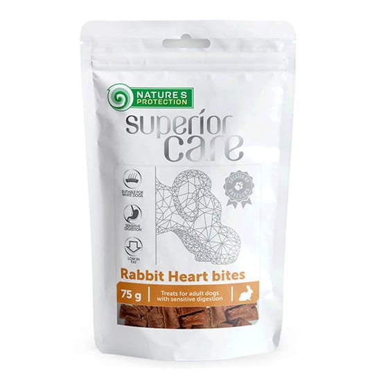 Nature's Protection Superior Care Snacks Rabbit Heart Bites 75g Nature's Protection