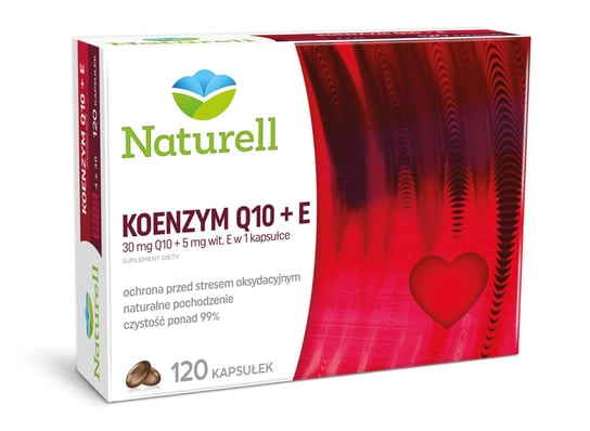 Naturell Koenzym Q10+E, suplement diety, 120 kapsułek Naturell