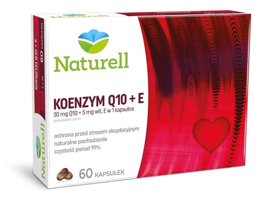 Naturell Koenzym Q10+E, suplement diety, 60 kapsułek Naturell